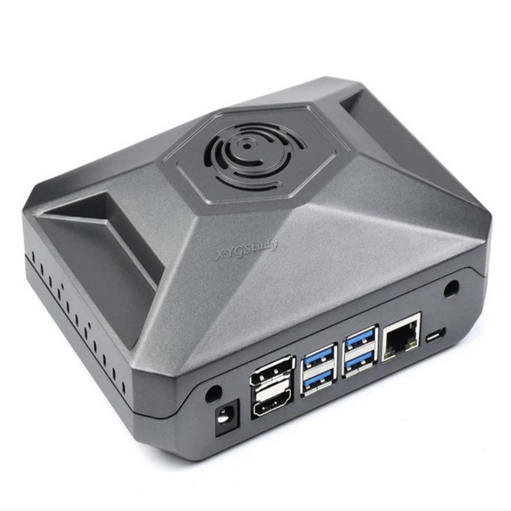 Cooling Aluminum Metal Protection Cover Case (Type F) for The Jetson Nano Development Kit with GPIO Adapter (for Our Jetson-Nano-DEV-KIT only) @XYGStudy (Jetson Nano Case (F))