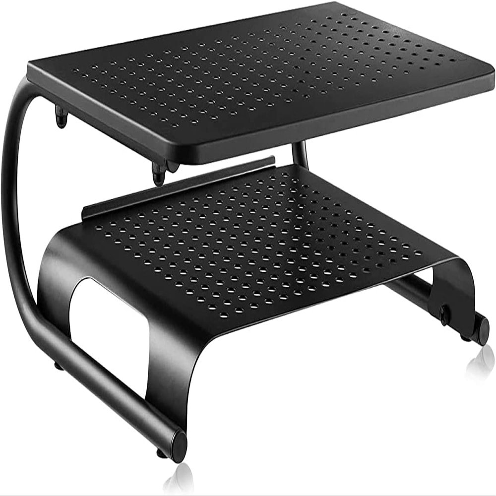 suptek Double-Deck Desk Monitor Stand Riser for Computer,Laptop,Printer ...