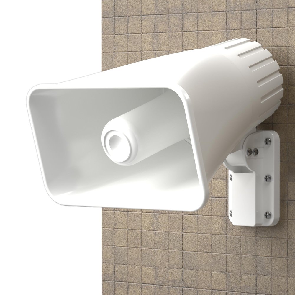 Alarm Siren Loud Horn Speaker 150dB Dual Tone Outdoor Security Siren 30W Electric Security Ring Up Down Adjustable with Bracket for Car Truck Mobile Van Sound Amplifier