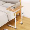 MOFOCO Medical Side Table, Laptop Desk with Wheels, Adjustable Height, Flat Packed, for Home and Hospital view 1
