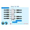 Pasotim Digital 8 Way Coaxial Cable Splitter 5-2400MHz, RG6 Compatible, Work with Analog/Digital TV Connections and Internet, Silver, 500317629 view 3