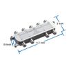 Pasotim Digital 8 Way Coaxial Cable Splitter 5-2400MHz, RG6 Compatible, Work with Analog/Digital TV Connections and Internet, Silver, 500317629 view 4