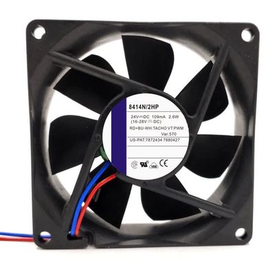8414N/2HP DC24V 109mA 2.6W 8025 8cm 2 Wire Inverter Cooling Fan