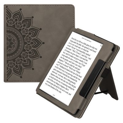 kwmobile Case Compatible with Amazon Kindle Oasis 10. Generation Case - Cover for eReader with Magnetic Closure - Grey