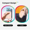 Liene Photo Printer, 2x3 Mini Instant Portable Color Mono Picture Printer w/ 50 Zink Adhesive Paper, Bluetooth 5.0, Compatible w/iOS & Android, Small Photo Maker for iPhone, Smartphones, Pink view 2