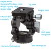 LEFTFOTO Video Tripod Fluid Head with Arca Plate,Lightweight Panorama Base Head for DJI RS2/3 Gimbals Compact Video Cameras and DSLR view 4