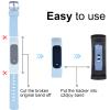 C2D JOY Strap TPU Wristband Compatible with Garmin vivosmart 4, Activity and Fitness Tracker (Azure Blue) Large view 2