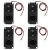 DWEII 4PCS Speaker 5 Watt 8 Ohm Double Cavity Mini Speaker Full-Range Cavity Advertising Machine 3.3V 5V with JST-PH2.5mm-2 pin Interface Compatible with Arduino Electronic Projects view 1