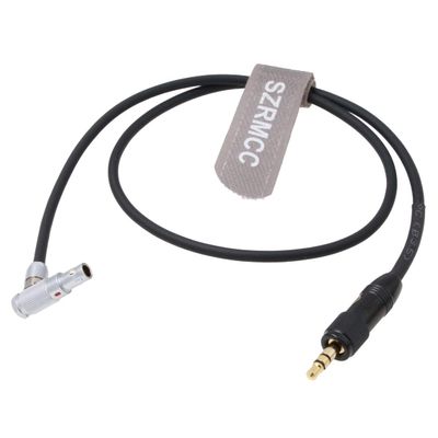 SZRMCC 3.5mm Audio Input Cable Right Angle 00B 5 Pin Male to 3.5mm Locking TRS for ARRI Alexa Mini/Z CAM E2 Camera