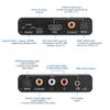 Pasotim Audio Converter ARC Audio Extractor -Compatible Optical SPDIF Coaxial to Analog 3.5mm Digital to Analog view 2