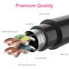 250FT Cat8 Outdoor Ethernet Cable, In-Ground, 26AWG Pure Copper Cat 8, Heavy Duty Direct Burial, LLDPE UV Jacket, Waterproof, 40Gbps 2000Mhz SFTP Patch Cord, POE, Network, Internet, with 25 Cable Ties view 3