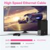 250FT Cat8 Outdoor Ethernet Cable, In-Ground, 26AWG Pure Copper Cat 8, Heavy Duty Direct Burial, LLDPE UV Jacket, Waterproof, 40Gbps 2000Mhz SFTP Patch Cord, POE, Network, Internet, with 25 Cable Ties view 4