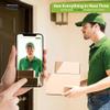 Remo+ DoorCam 3 Over-The-Door Wireless Security Camera, 12-Hour Rolling Video Storage with No Subscription, 1080p Video, Night Vision, 2-Way Talk, AI with Human Detection & Alexa Compatibility view 3