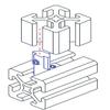 33460, 10 and 25 Series Hidden Corner Connector, Inside to Outside (5 Pack) view 3