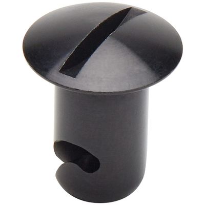 Allstar Performance ALL19277 19277 Quick Turn Fastener - Oval Head - Slotted - 5/16 x 0.500 in Body - Black Anodized Aluminum - Set of 10