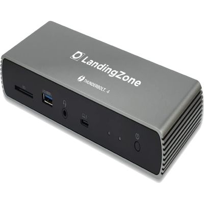 LandingZone Thunderbolt 4 Docking Station with 135W Power Adapter, Dual Monitor 4K, Single Monitor 8K, 2.5G Ethernet, HDMI 2.1, USB 3.1 Gen 2 Type-C