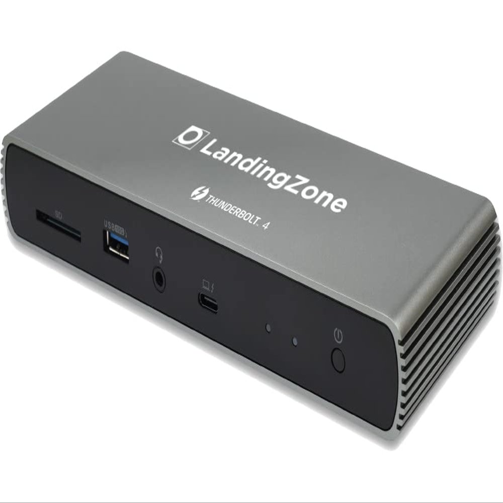 LandingZone Thunderbolt 4 Docking Station with 135W Power Adapter, Dual Monitor 4K, Single Monitor 8K, 2.5G Ethernet, HDMI 2.1, USB 3.1 Gen 2 Type-C