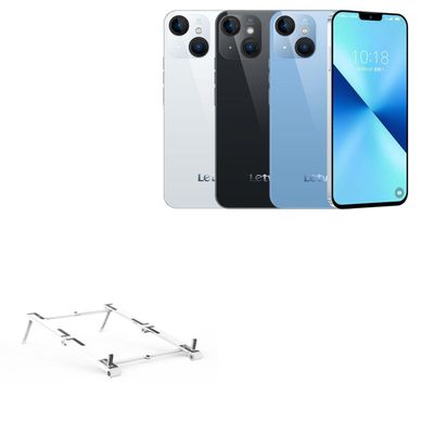BoxWave Stand and Mount Compatible with LeTV Y1 Pro - Pocket Aluminum Stand 3-in-1, Portable Multi Angle Viewing Riser - Metallic Silver