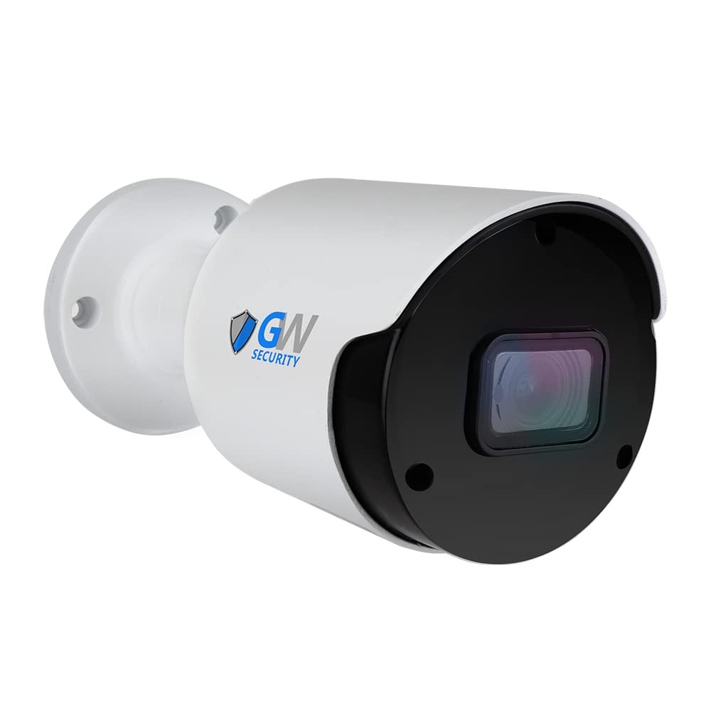 GW Security 12MP 4000x3000p Outdoor/Indoor PoE IP Microphone Bullet Security Camera (GW12537MIC)