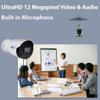 GW Security 12MP 4000x3000p Outdoor/Indoor PoE IP Microphone Bullet Security Camera (GW12537MIC) view 4