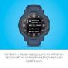 Garmin Instinct Crossover Solar, Hybrid Smartwatch, 45mm, Tidal Blue view 4