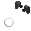 BoxWave Smart Gadget Compatible with Logitech Zone True Wireless - MagnetoSafe Ring, Add Magnet Functionality Adhesive Alloy - Metallic Silver view 1
