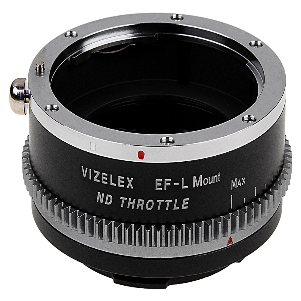 Vizelex ND Throttle Lens Adapter Compatible with Canon EOS (EF/EF-S) D/SLR Lens to Select L-Mount Alliance Mirrorless Cameras with Built-in Variable ND Filter (2 to 8 Stops)