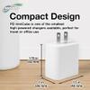 BoxWave Charger Compatible with Logitech Zone True Wireless - PD miniCube (20W), 20W PD USB Type-C Wall Charger - Winter White view 4
