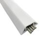 10Ft Floor Cord Cover Overfloor Cord Protector Self Adhesive Power Cable Protector Cord Raceway Ideal Extension Cord Cover Raceway to Hold Cords in Place for Power Cords Audio Cables (White) view 1