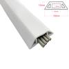 10Ft Floor Cord Cover Overfloor Cord Protector Self Adhesive Power Cable Protector Cord Raceway Ideal Extension Cord Cover Raceway to Hold Cords in Place for Power Cords Audio Cables (White) view 2