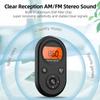 UMUTOO Personal Pocket Radio AM/FM Portable, Rechargeable Transistor Radio with Best Reception, Long Battery Life, Stereo Headphones, Sleep Timer, Backlit view 3