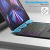 Dracool Magnetic Detachable for iPad Pro 12.9 Case with Keyboard Multi-Touch Trackpad 7-Color Backlit Pencil Holder Wireless Keyboard with Kickstand for iPad Pro 12.9 2022 6th/5th/4th/3rd Gen, Gray view 4