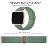 Adorve Compatible with Fitbit Sense Bands/Sense 2/ Fitbit Versa 3 Band/Versa 4 Band Women Men, Adjustable Stretchy Solo Loop Elastic Nylon Sport Strap for Smart Watch Wristband view 2