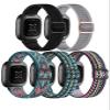Adorve Elastic Nylon Bands Compatible with Fitbit Versa 3/Versa 4/Sense/Sense 2 band for Men Women, Adjustable Stretchy Solo Loop Sport Band for Fitbit Versa 3 & Sense Smart Watches Strap Accessories view 1