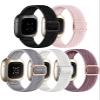 Adorve Compatible with Fitbit Versa 3/Fitbit Versa 4 /Fitbit Sense/Sense 2 Bands for Women Men, Adjustable Stretchy Solo Loop Elastic Nylon Sport Strap for SmartWatch Replacement view 1