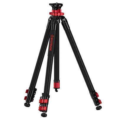 IFOOTAGE TC6S Carbon Camera Tripod, Professional Video Tripod 3 Sections with Centre Pole,360 Rotate Ball HeadCompatible with DSLR Camcorder