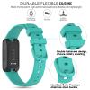 Gheper Bands Compatible with Fitbit Inspire 3 Smart Watch Band Replacement Wristband Strap Bracelet Silicone Accessory for Women Men S/L Size, Lilac/Yellow/Red view 4