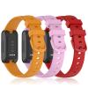 Gheper Bands Compatible with Fitbit Inspire 3 Smart Watch Band Replacement Wristband Strap Bracelet Silicone Accessory for Women Men S/L Size, Yellow/Lilac/Red view 2