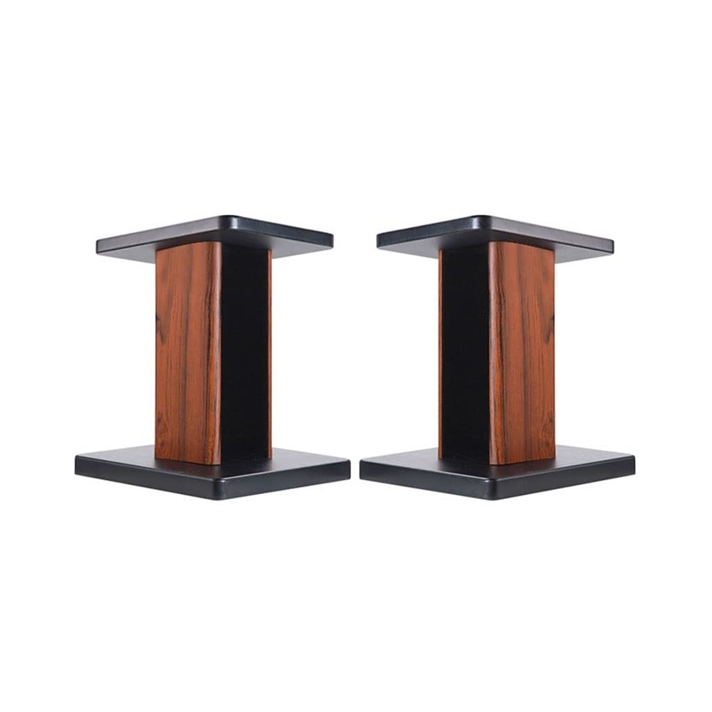 FACMAS Speaker Bracket/Speakers Holder Sound Rack Wooden Rack Floor Small Bookshelf Speaker Rack Multimedia Rack Suitable for Surround Sound and Bookshelf Speakers Heavy Duty Speaker Stand