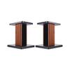 FACMAS Speaker Bracket/Speakers Holder Sound Rack Wooden Rack Floor Small Bookshelf Speaker Rack Multimedia Rack Suitable for Surround Sound and Bookshelf Speakers Heavy Duty Speaker Stand view 1