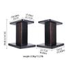 FACMAS Speaker Bracket/Speakers Holder Sound Rack Wooden Rack Floor Small Bookshelf Speaker Rack Multimedia Rack Suitable for Surround Sound and Bookshelf Speakers Heavy Duty Speaker Stand view 2