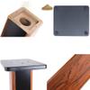 FACMAS Speaker Bracket/Speakers Holder Sound Rack Wooden Rack Floor Small Bookshelf Speaker Rack Multimedia Rack Suitable for Surround Sound and Bookshelf Speakers Heavy Duty Speaker Stand view 4