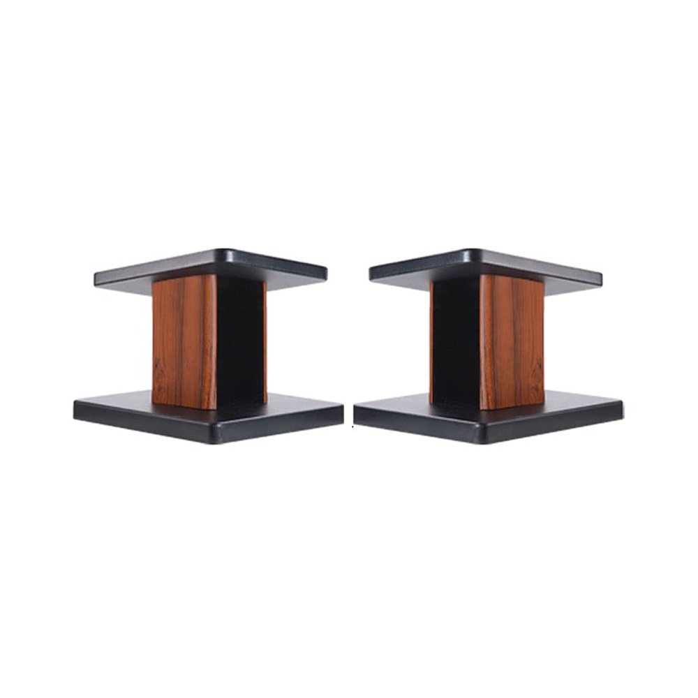 FACMAS Speaker Bracket/Speakers Holder Sound Rack Wooden Rack Floor Small Bookshelf Speaker Rack Multimedia Rack Suitable for Surround Sound and Bookshelf Speakers Heavy Duty Speaker Stand