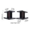 FACMAS Speaker Bracket/Speakers Holder Sound Rack Wooden Rack Floor Small Bookshelf Speaker Rack Multimedia Rack Suitable for Surround Sound and Bookshelf Speakers Heavy Duty Speaker Stand view 2