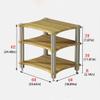 FACMAS Speaker Bracket/Speakers Holder Audio Stand Stand Media Equipment Floor Stand Speaker Stand with Shock Absorption Foot Nail Shelf Small Bookshelf 1/2/3 Layer Heavy Duty Speaker Stand view 2