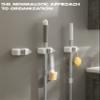 BEZOX Mop Holder with Hook - Drill Free Wall Mount Broom Gripper, Cleaning Supplies Organizer Utility Holder - 1PCS view 3