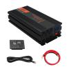 Car Power Inverter Pure Sine Wave DC 12V/24V/48V/60V to AC 120V/220V Transformer Convert with Wired Remote Control (Optional Socket),12V-120V view 1