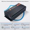 TOOJUN 1500W 12V/24V to 220V/110V Pure Sine Wave Car Power Inverter Converter USB Voltage Transformer with Remote Control and 2 AC Output Sockets,24V-220V view 2