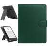 HoYiXi Universal Case Compatible with 6.8" Kindle Paperwhite/6" All-New Kindle 2022 & 2019/Kobo Clara HD/Kobo Clara 2E Leather Stand Cover for 6-6.8'' Pocketbook/Tolino E-Book Reader, Green view 1
