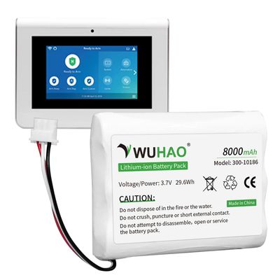 300-10186 battery for ADT Panel Battery Replacement Upgraded 8000mAh for ADT Command Smart Security Panel ADT5AIO-1 ADT5AIO-2 ADT5AIO-3 ADT7AIO-1 2X16 AIO ADT2X16AIO-1 ADT2X16AIO-2 Battery 3.7V 29.6Wh